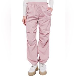 Women’s Mauve / Pink Loose Fit Parachute Pants NWT